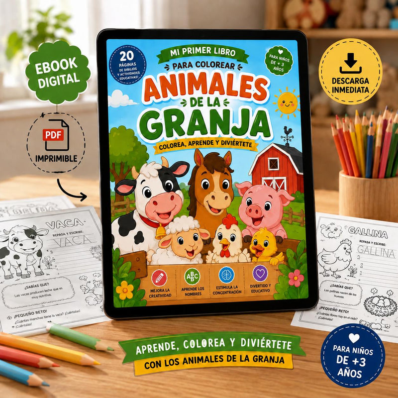 🐮 Mi Primer Libro: Animales de la Granja (Ebook)