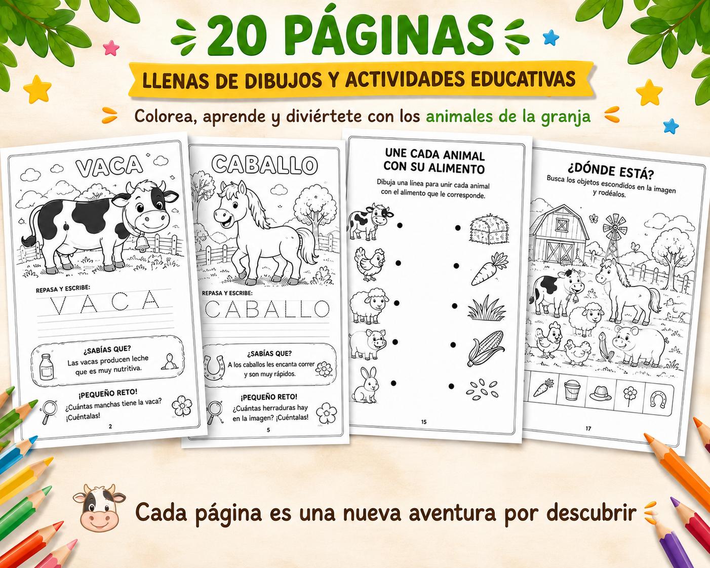 🐮 Mi Primer Libro: Animales de la Granja (Ebook)