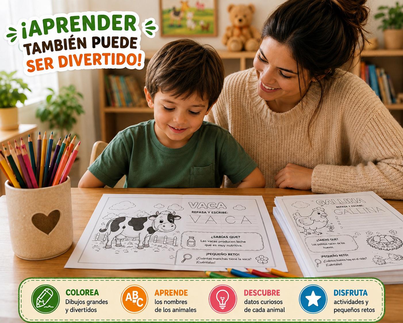 🐮 Mi Primer Libro: Animales de la Granja (Ebook)