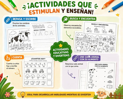 🐮 Mi Primer Libro: Animales de la Granja (Ebook)