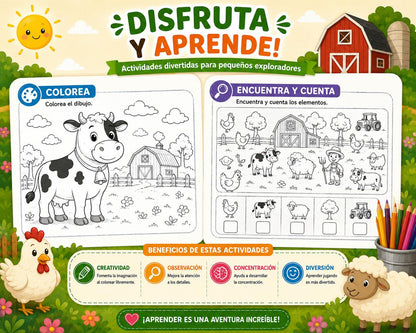 🐮 Mi Primer Libro: Animales de la Granja (Ebook)